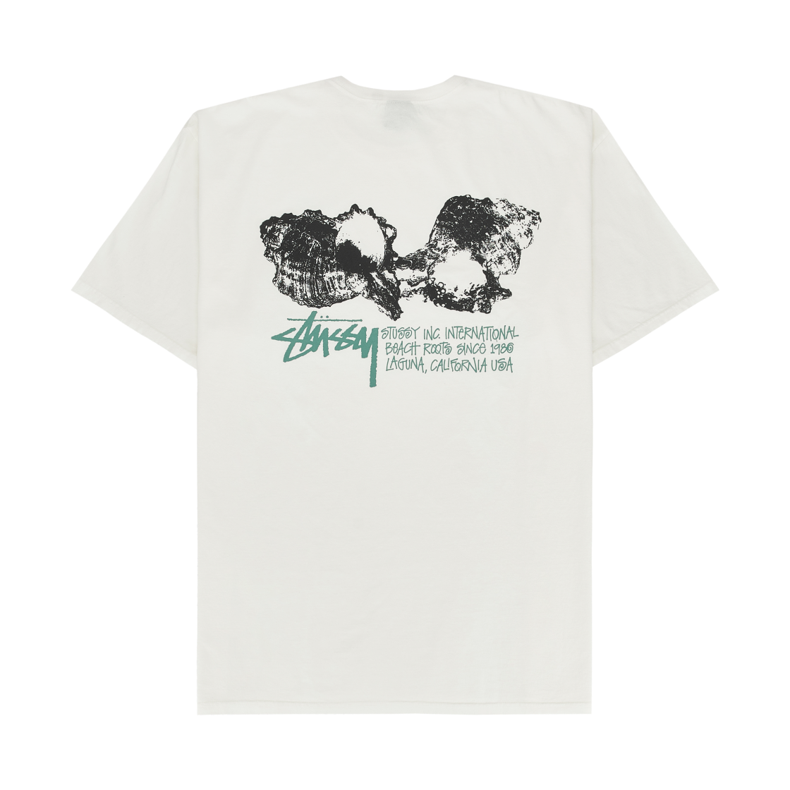 1905088 Stussy Shells T-Shirt Pigment Dyed Natural