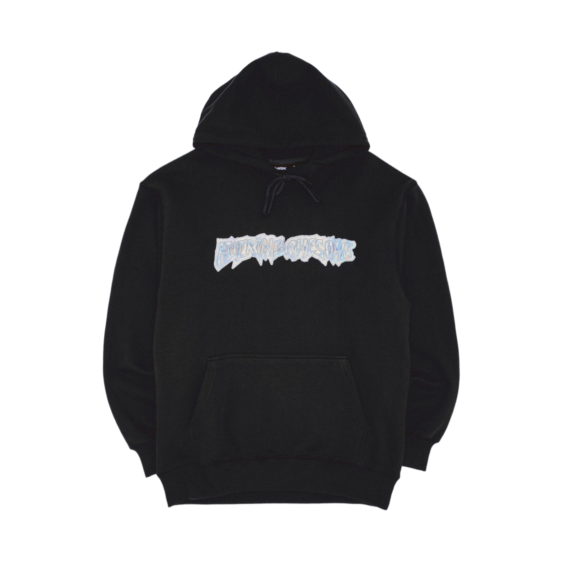 퍼킹 어썸 이리디슨트 스탬프 로고 후드 블랙(Fucking Awesome Iridescent Stamp Logo Hoodie Black) - 1