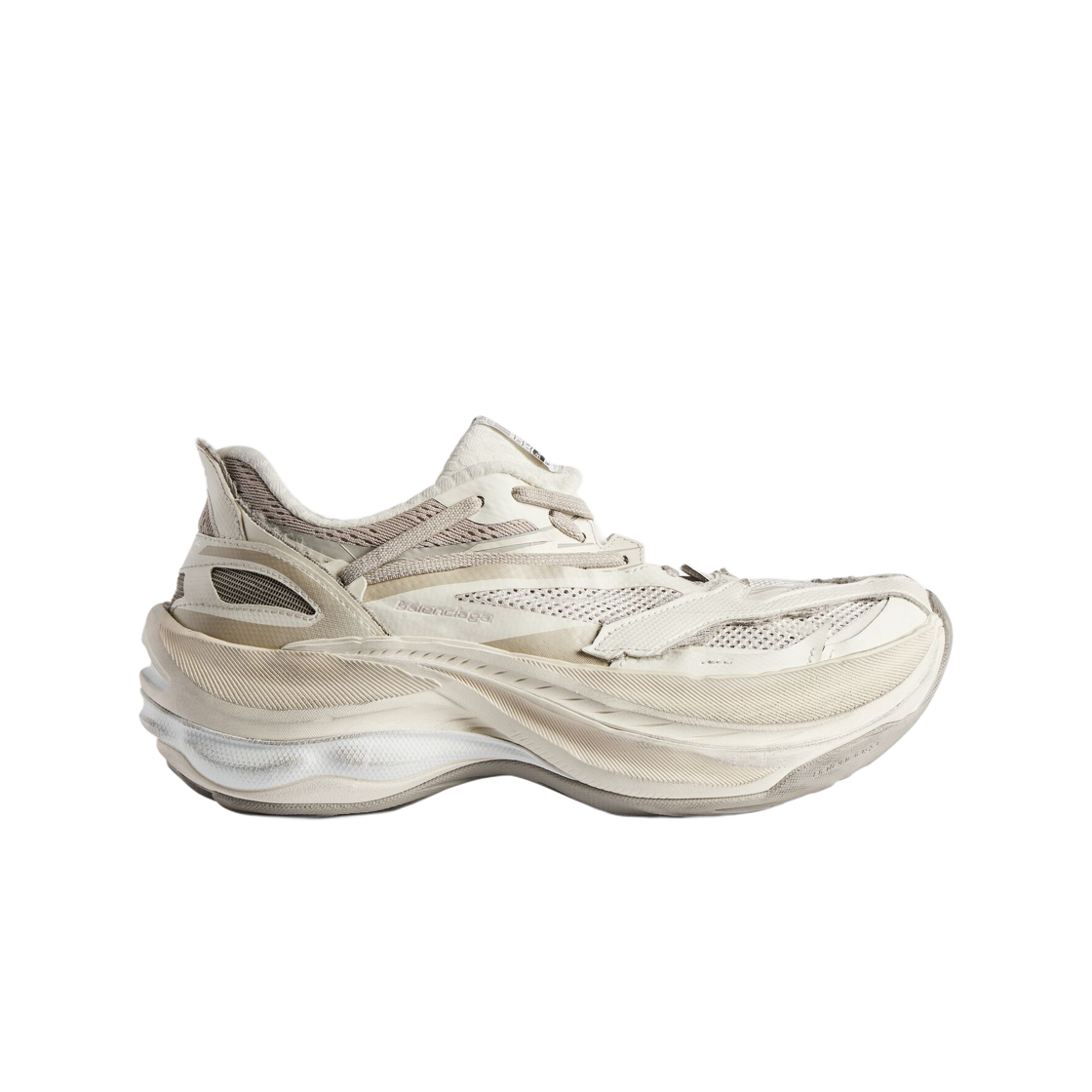 872642WMRTN9191 Balenciaga Jet Sneakers Eggshell