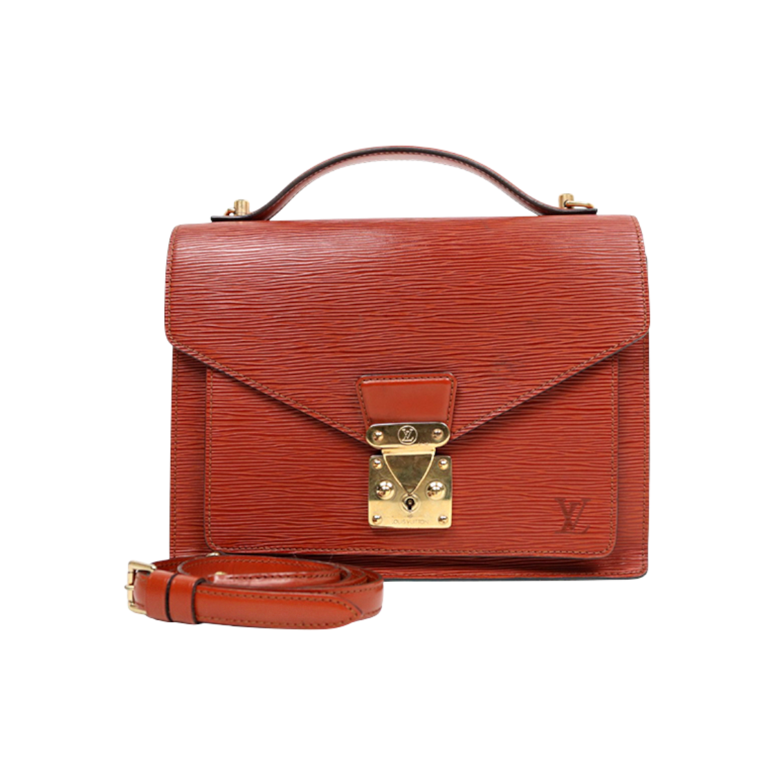 IT44OAKUG864 Louis Vuitton Brown Epi Montsouris 2-Way Bag A-A52218