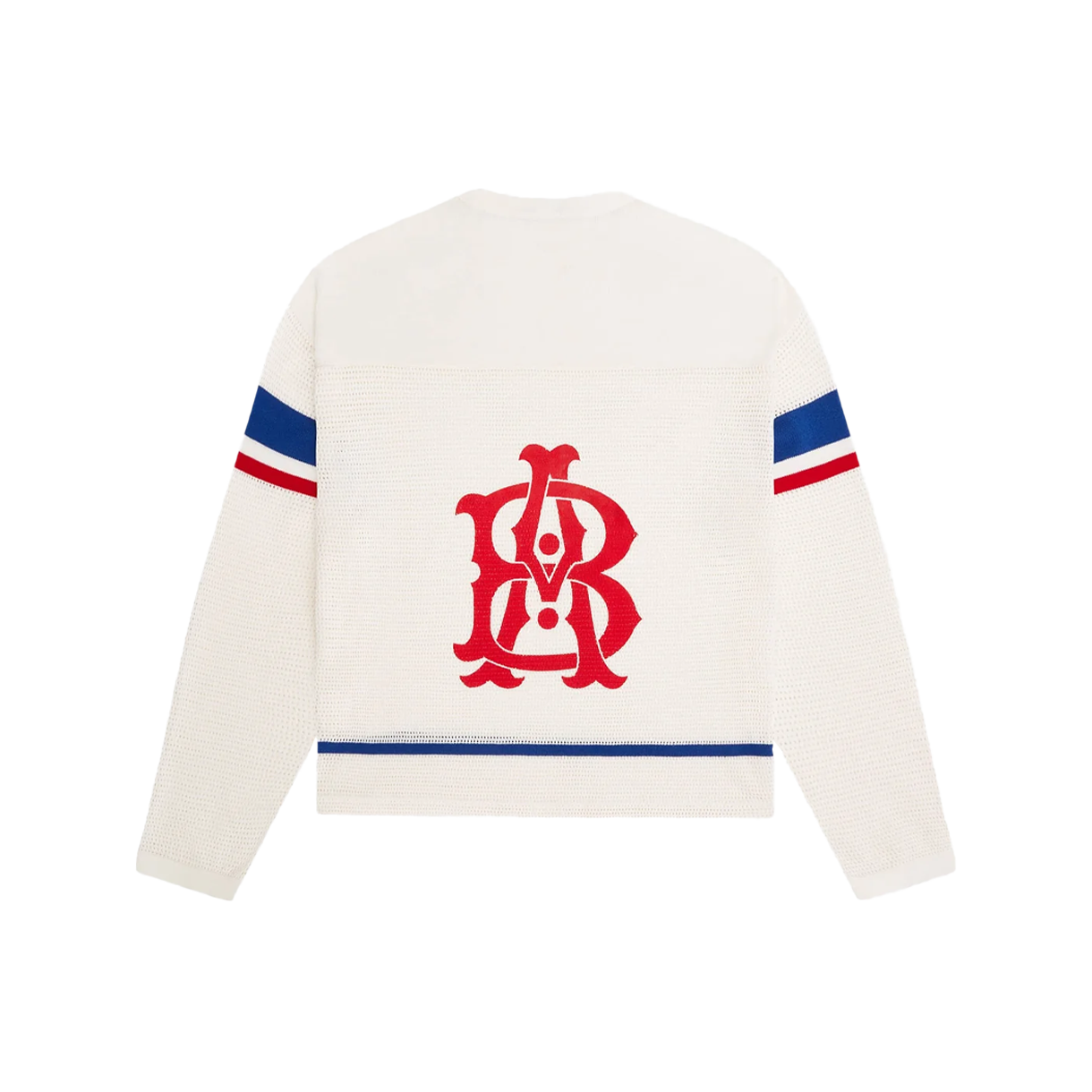 [KREAM 단독] 어바웃 블랭크 니티드 하키 탑 오트 레드 블루 - 26FW([KREAM 단독] About:Blank Knitted Hockey Top Oat Red Blue - 26FW) - 2