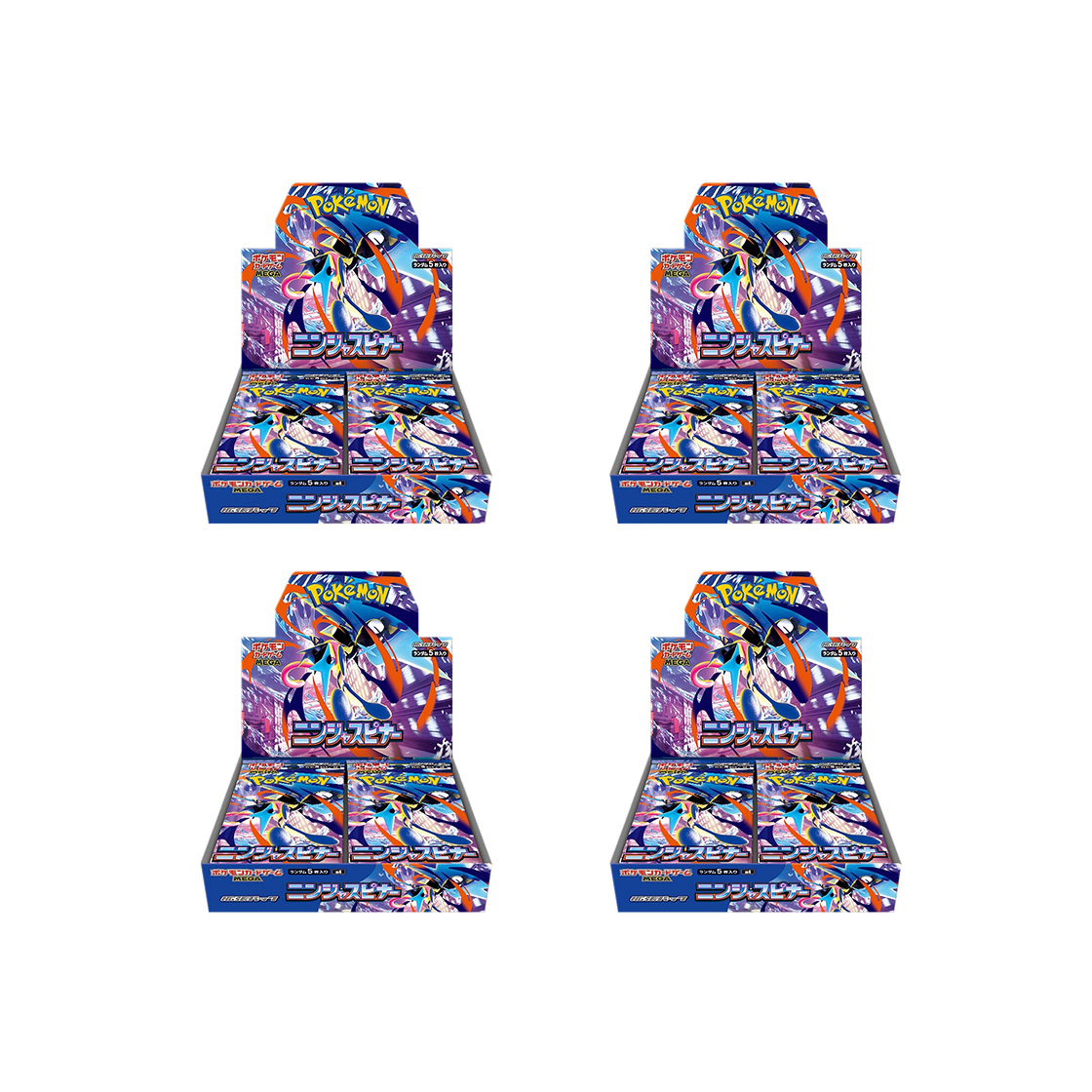 포켓몬 TCG 닌자스피너 메가 확장팩 4 박스 (120팩/일어판)(Pokemon TCG Ninja Spinner Mega Expansion Pack 4 Box (Pack of 120/Japanese Ver.)) - 1