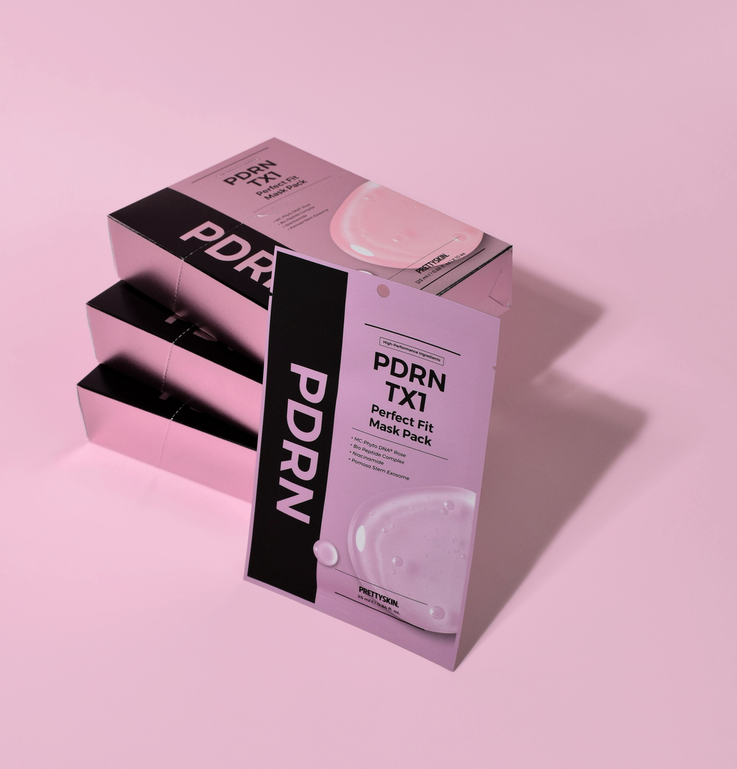 프리티스킨 PDRN TX1 퍼펙트 핏 마스크팩 10매입(PRETTYSKIN PDRN TX1 PERFECT FIT MASK PACK) - 3