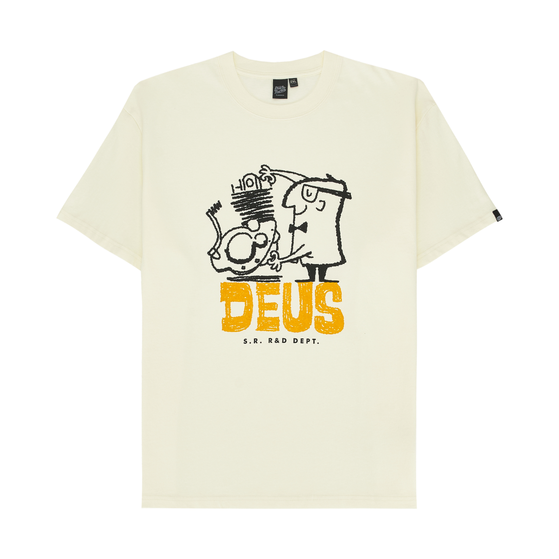 D262UTS149/D261MTS149-012 Deus Ex Machina Erasarolgy T-Shirt Ivory
