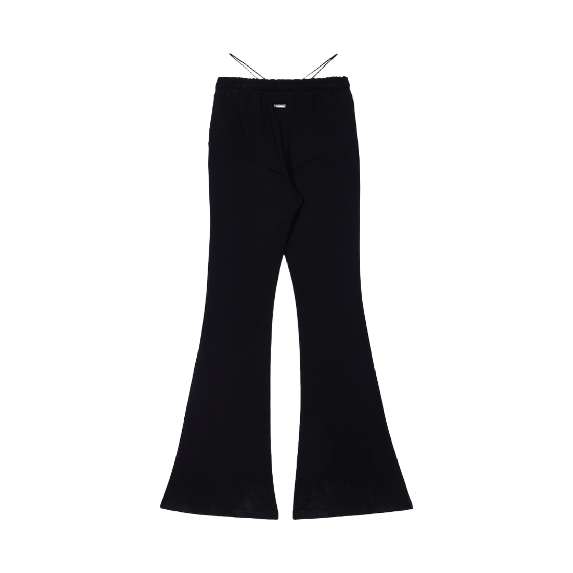 분트 로우라이즈 스트링 부츠컷 팬츠 블랙(VOONT Low-Rise String Bootcut Pants (BLACK)) - 2
