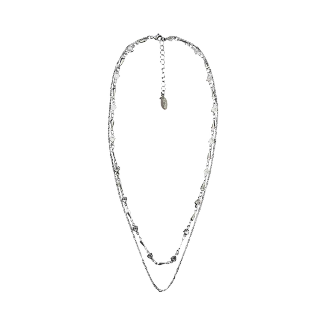 애즈온 앨리스 레이어드 네클리스 실버(Ason Alice Layerd Necklace Silver)