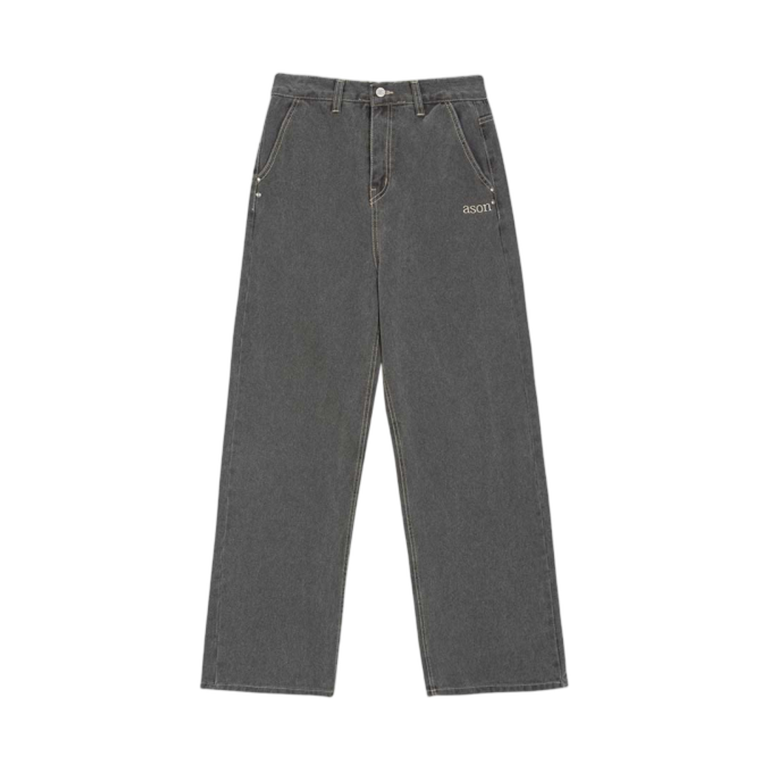 (W) 애즈온 스모그 와이드 팬츠 그레이((W) Ason Smog Wide Pants Gray)