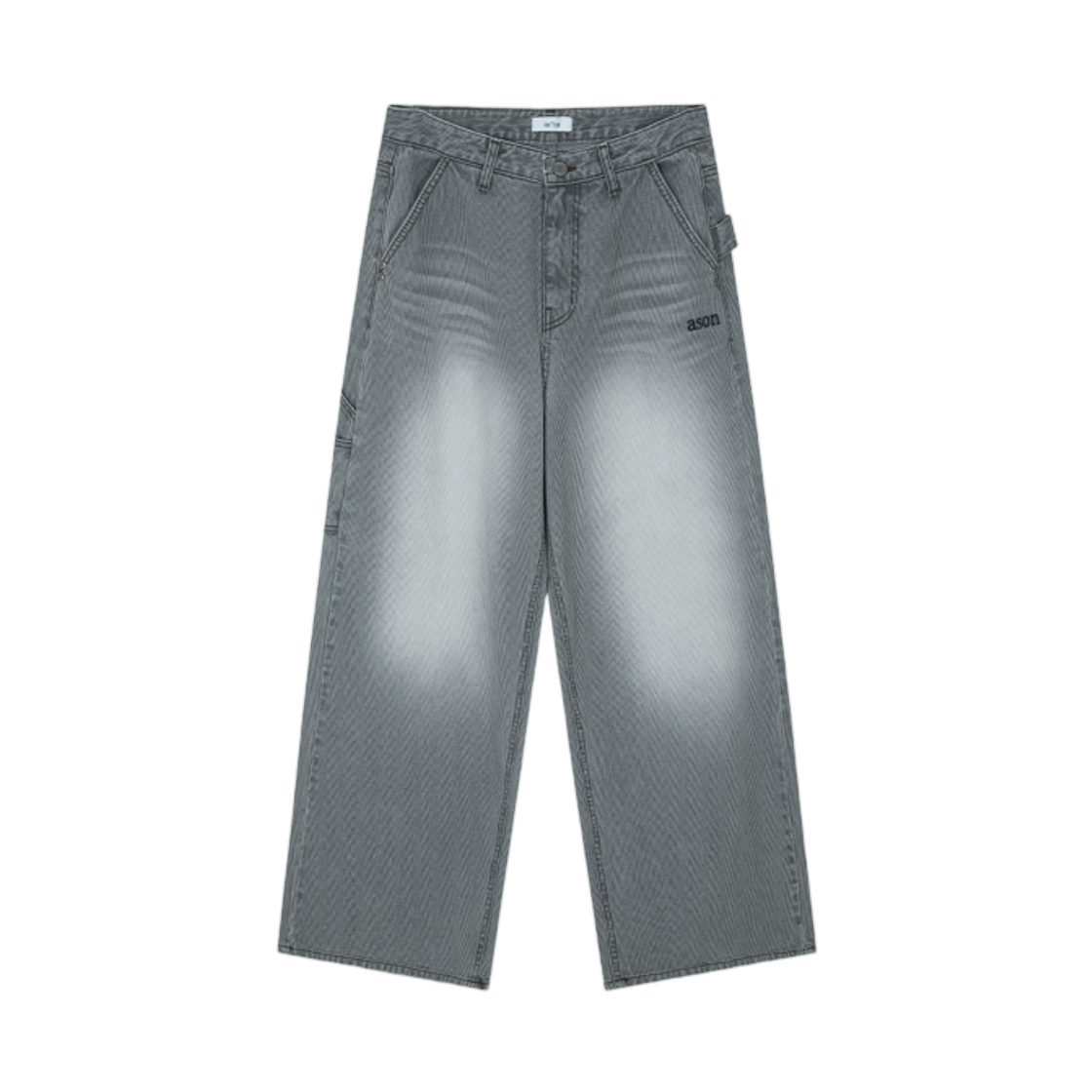 (W) 애즈온 에코 카펜터 팬츠 그레이((W) Ason Echo Carpenter Pants Gray)