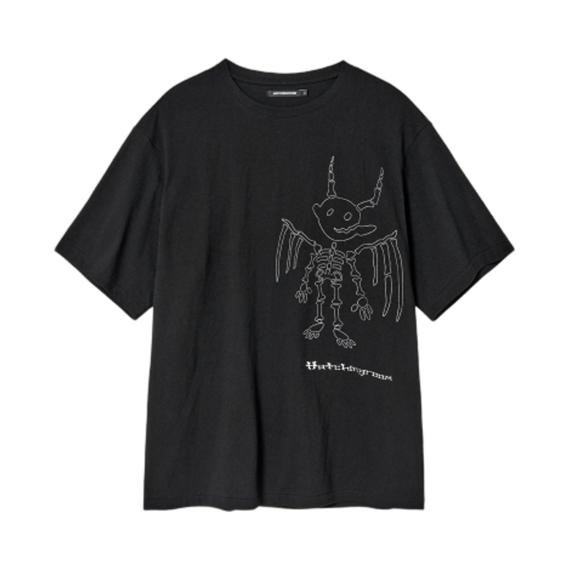 해칭룸 본 데빌 티셔츠 블랙(Hatchingroom Bone Devil T-Shirt Black)