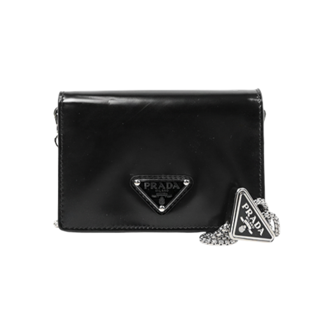프라다 트라이앵글 로고 미니 체인 지갑 겸 크로스백 D-A56712(Prada Triangle Logo Mini Chain Wallet Crossbody D-A56712)