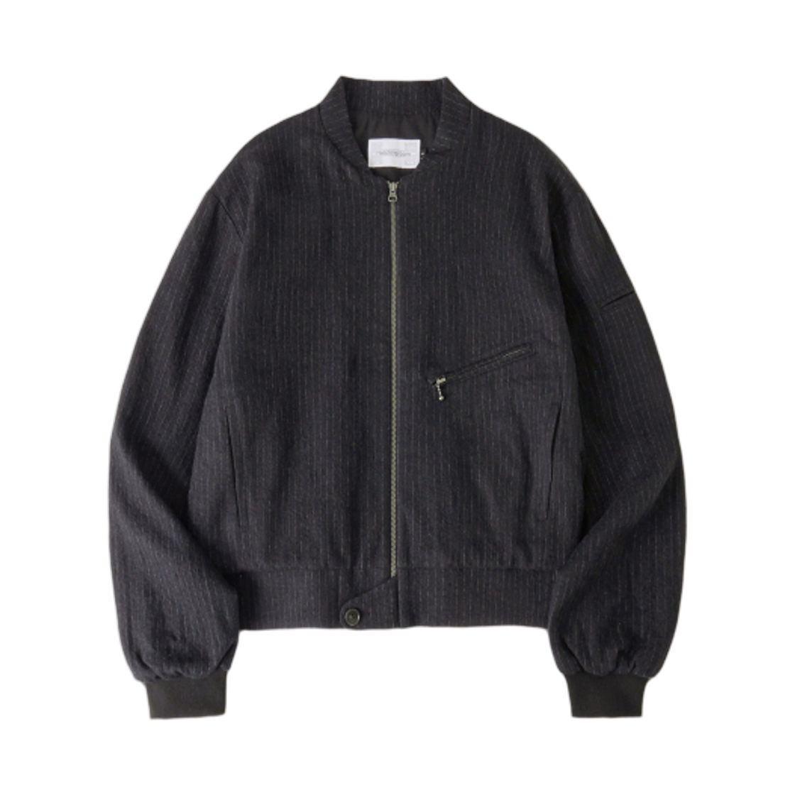해칭룸 헤어리 봄버 자켓 스트라이프 블랙(Hatchingroom Hairy Bomber Jacket Stripe Black)