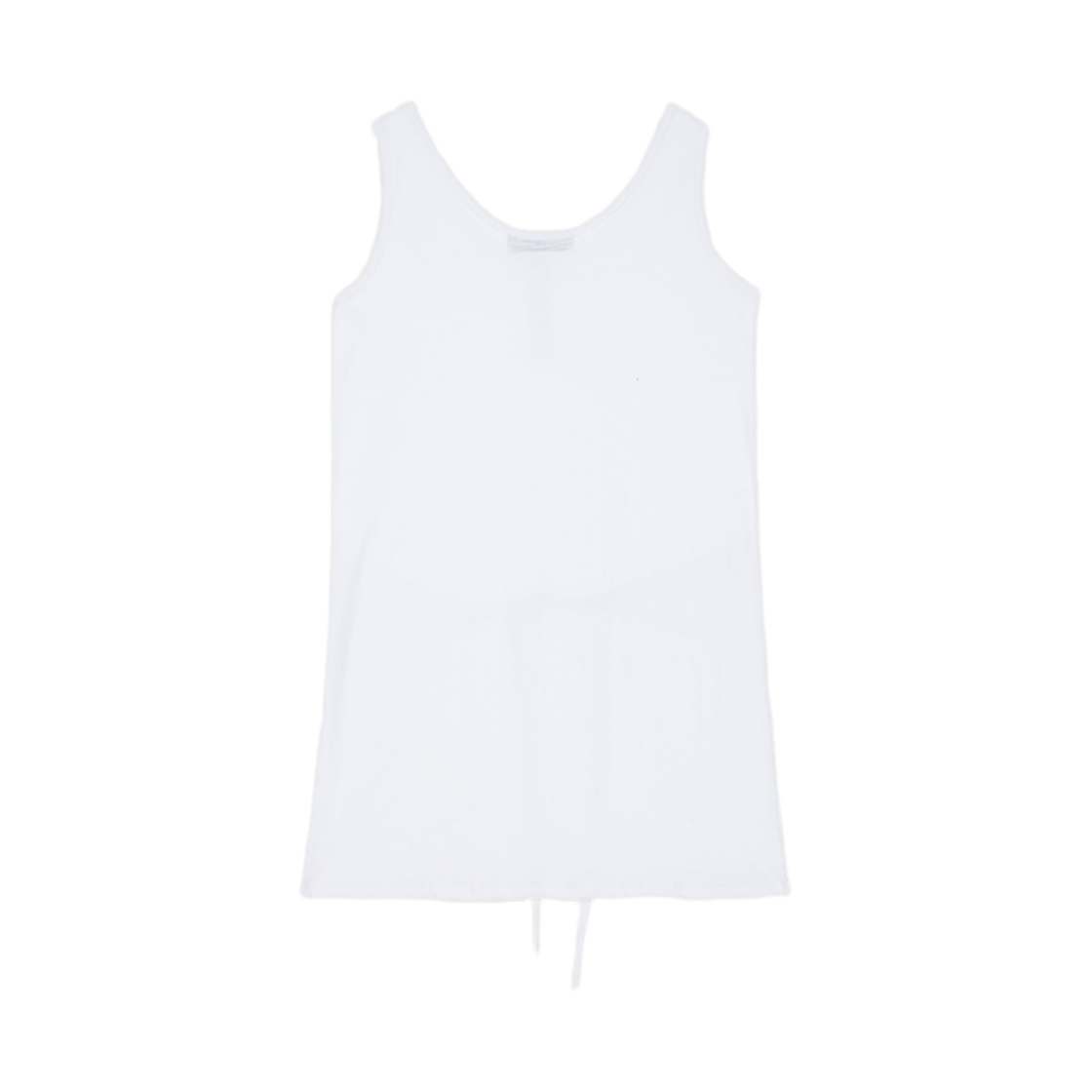 분트 헨리넥 타이 미니 드레스 아이보리(VOONT Henley Neck Tie Mini Dress (IVORY)) - 2