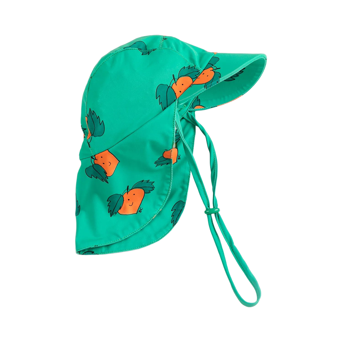 (키즈) 보보쇼즈 큐리어스 터닙 올 오버 스윔 캡 그린((Kids) Bobo Choses Curious Turnip All Over Swim Cap Green)