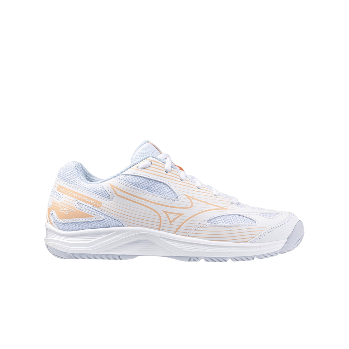 V1GC238025 (W) Mizuno Cyclone Speed 4 White Aleutian