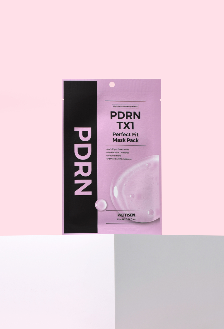 프리티스킨 PDRN TX1 퍼펙트 핏 마스크팩 10매입(PRETTYSKIN PDRN TX1 PERFECT FIT MASK PACK) - 2