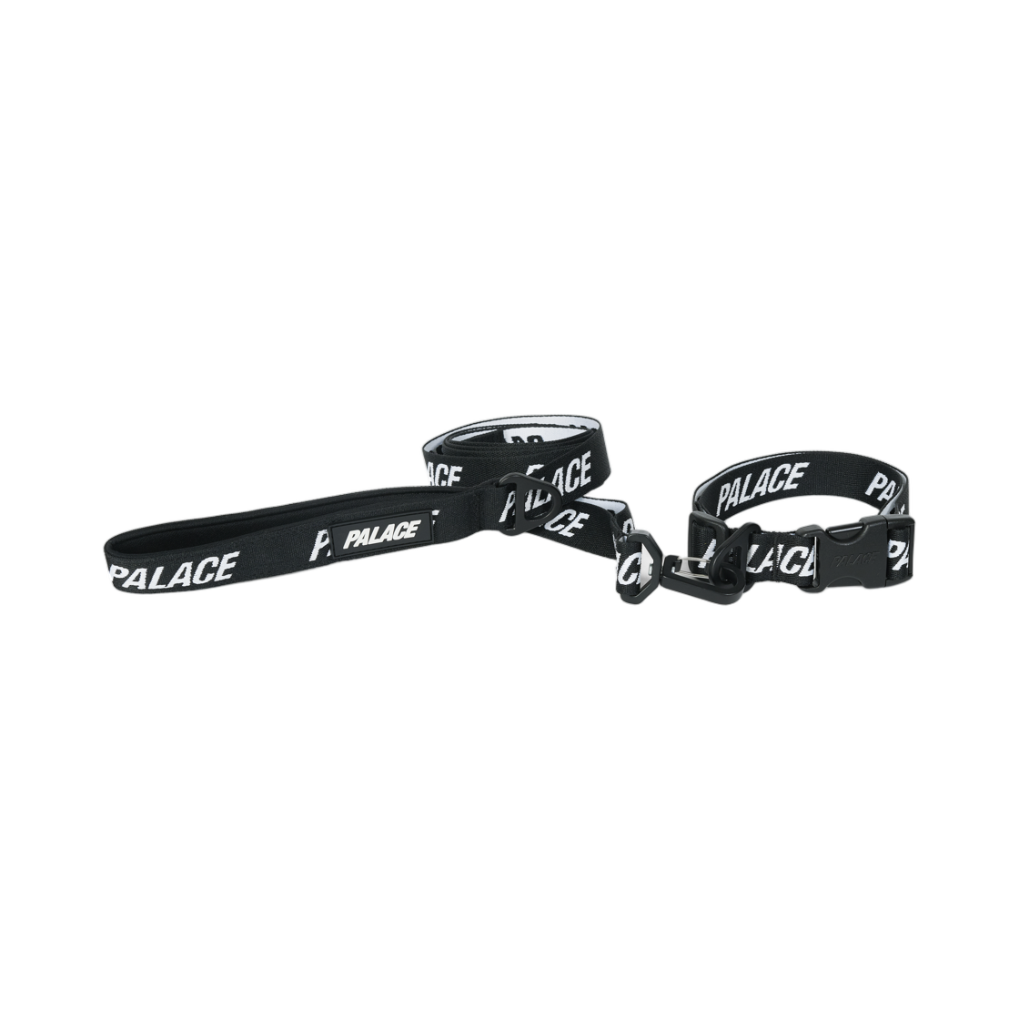 팔라스 자카디드 도그 칼라 앤 리드 블랙 - 26SS(Palace Jacquarded Dog Collar And Lead Black - 26SS) - 2