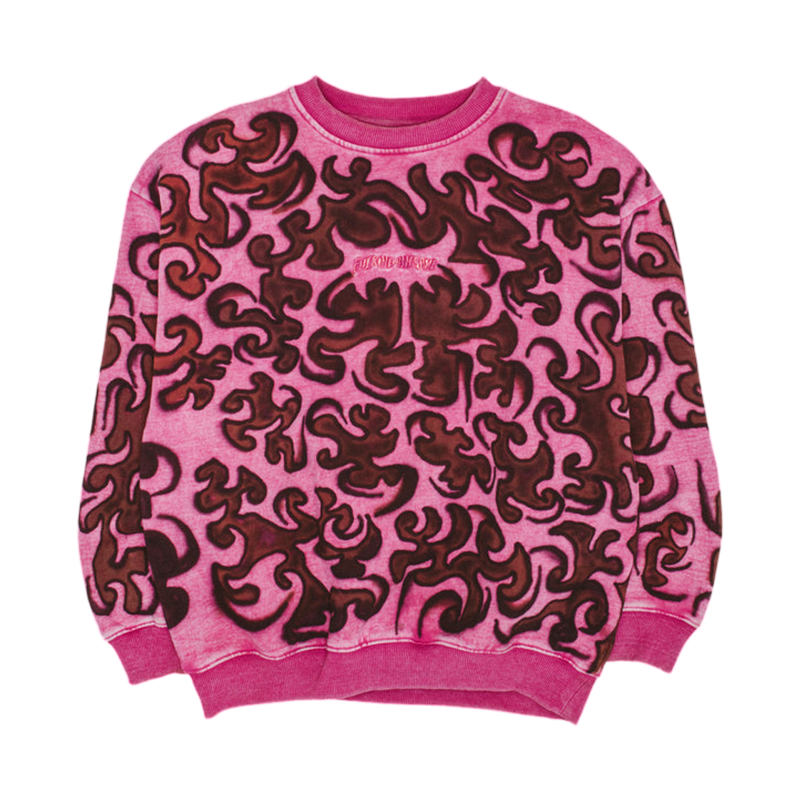 퍼킹 어썸 사비 리워크 리틀 스탬프 스노우 워시 크루넥 핑크(Fucking Awesome Savie Rework Little Stamp Snow Wash Crewneck Pink)