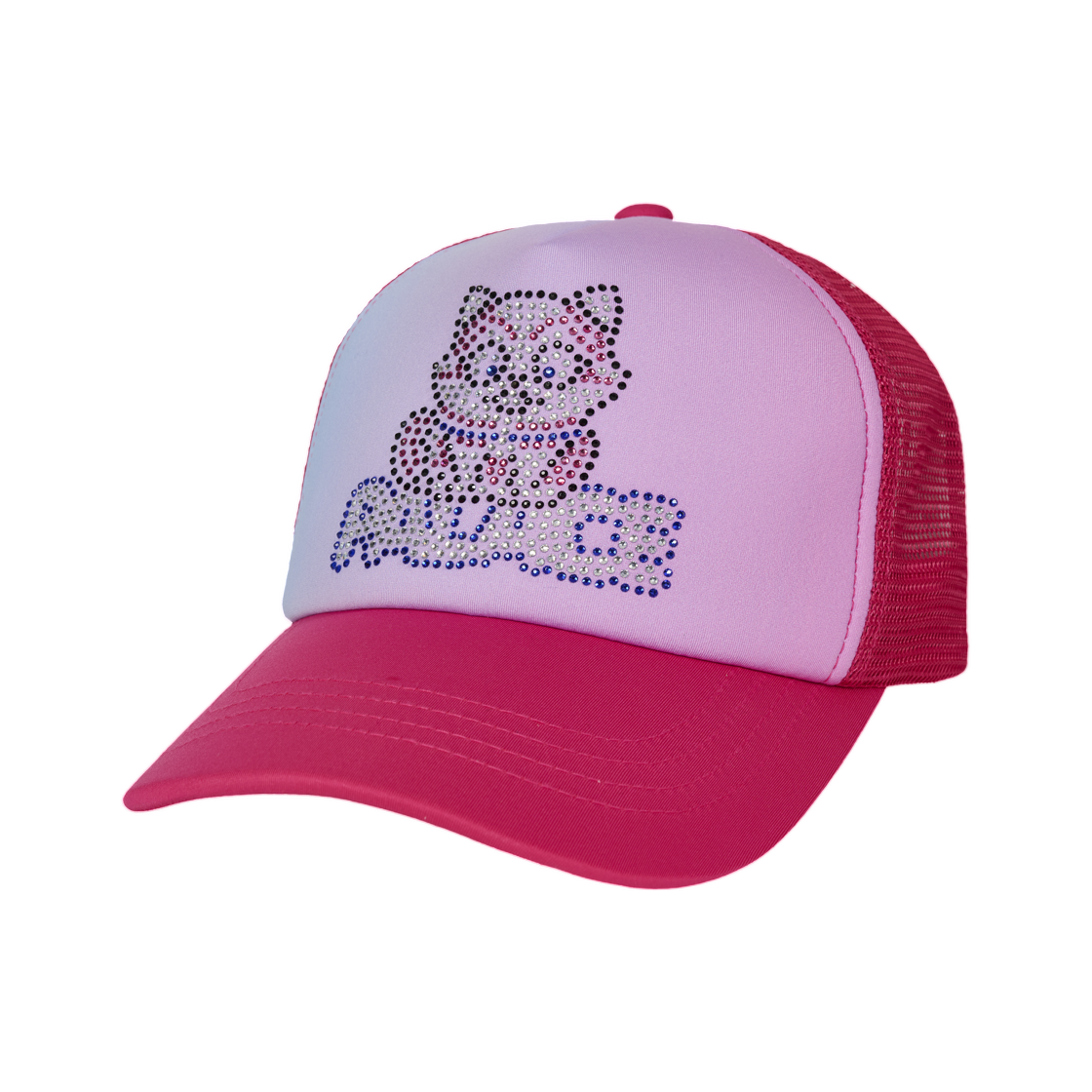 - Palace Kitty Rhinestone Trucker Sweet Pink - 26SS