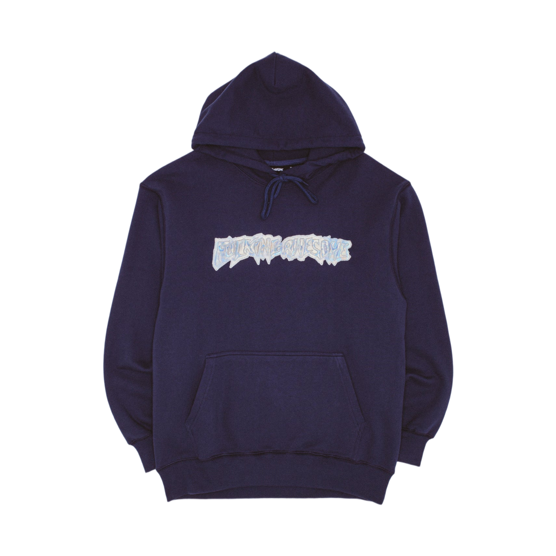 퍼킹 어썸 이리디슨트 스탬프 로고 후드 네이비(Fucking Awesome Iridescent Stamp Logo Hoodie Navy) - 1