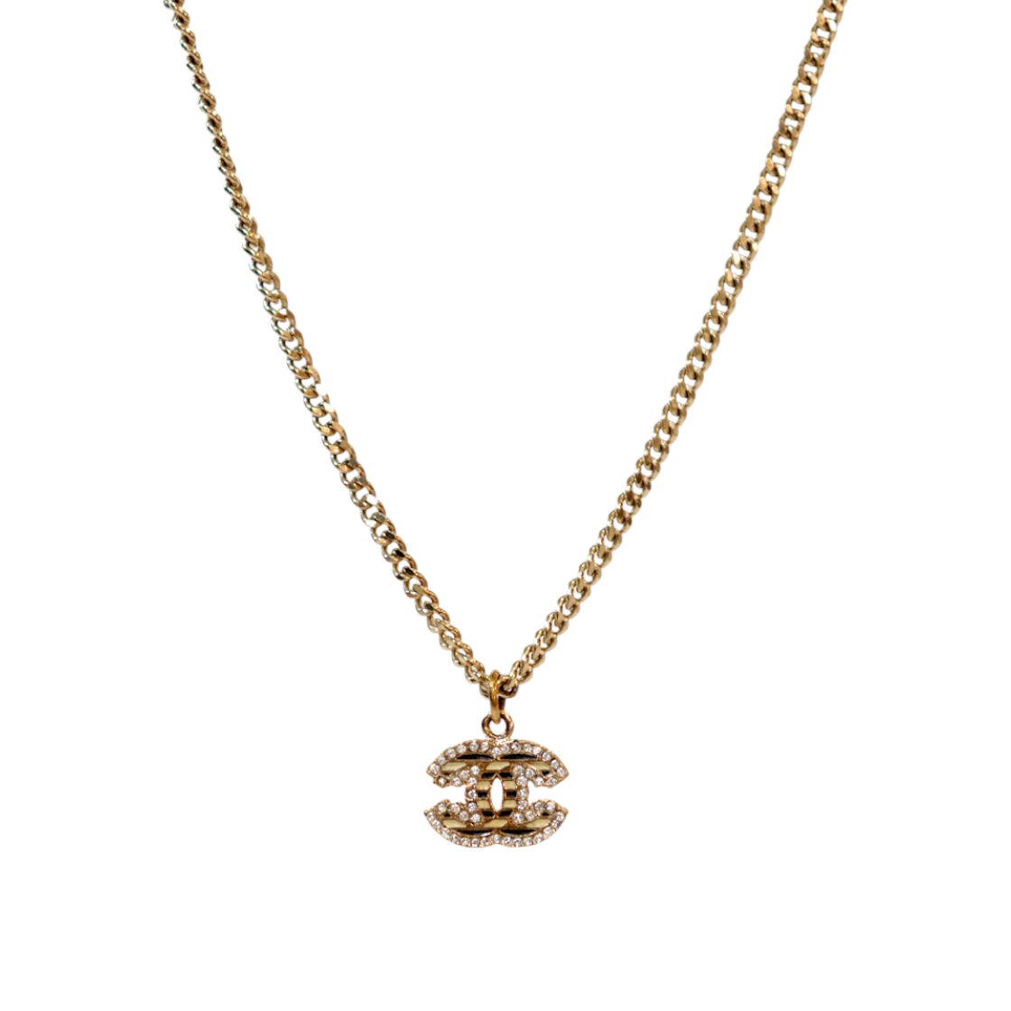 ITA48OMAF5NM Chanel Cubic CC Gold Necklace