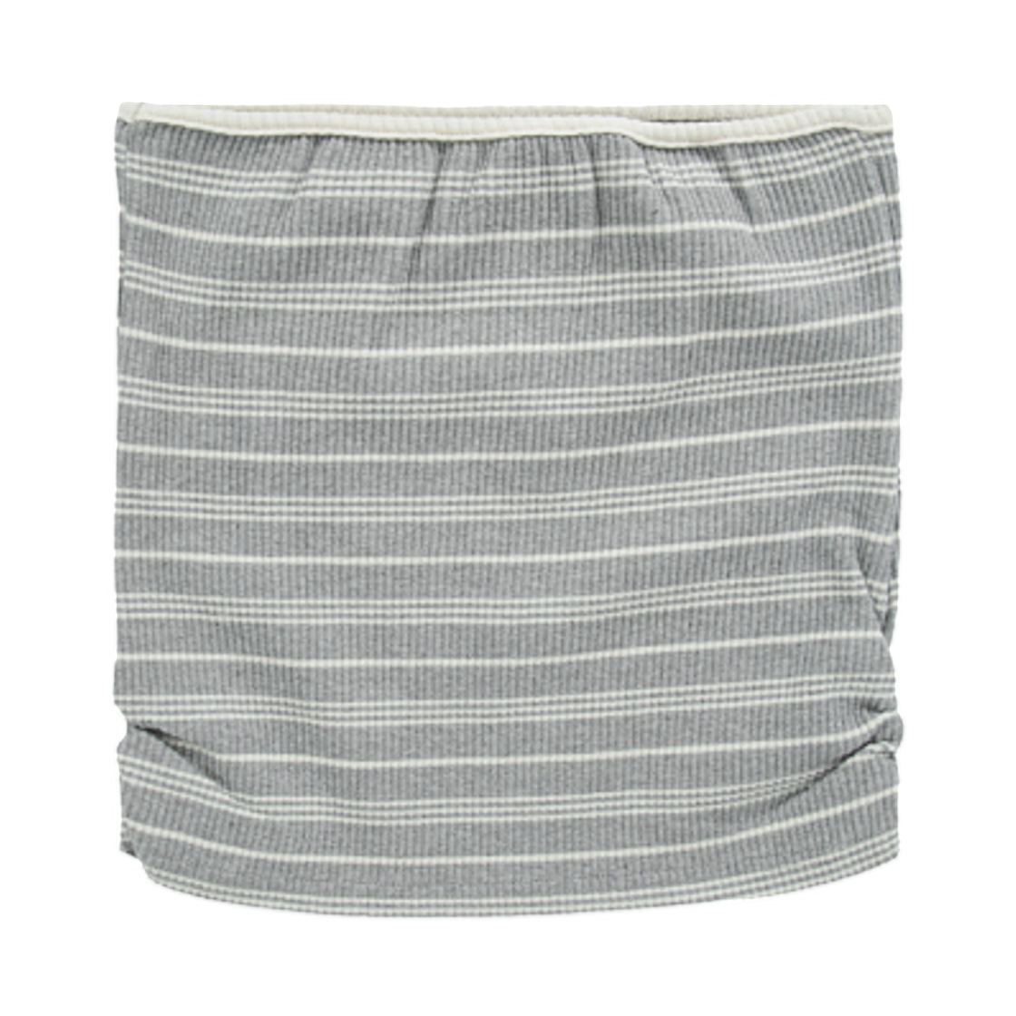 (W) 애즈온 발렌타인 스트라이프 미니 스커트 그레이((W) Ason Bumble Stripe Mini Skirt Gray) - 2
