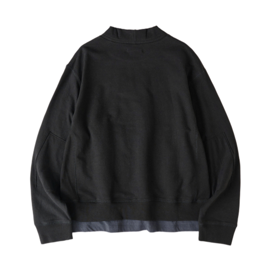 해칭룸 오버레이 스웨트셔츠 블랙(Hatchingroom Overlay Sweatshirt Black) - 2