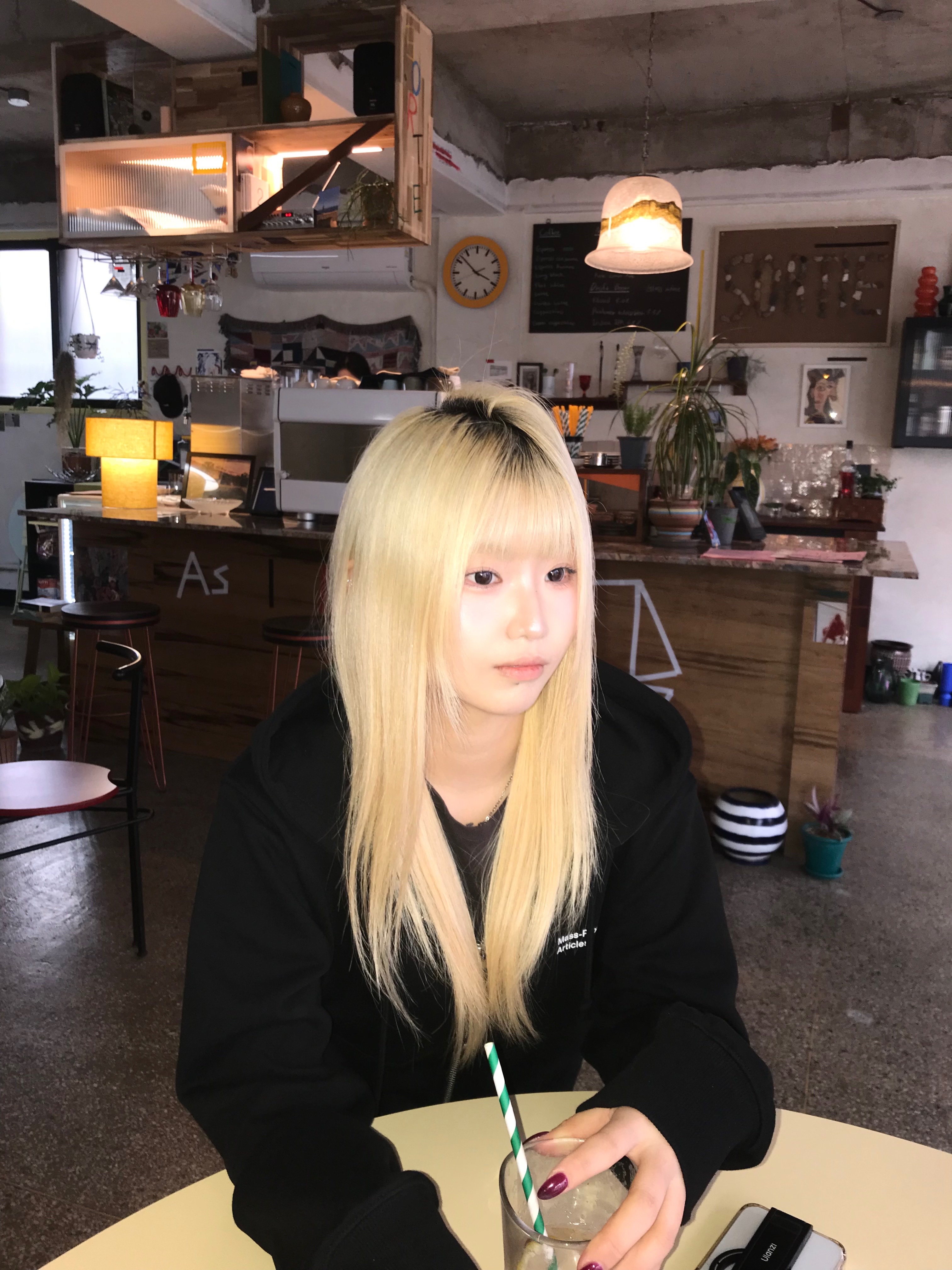 PLASTICPRODUCT Mpa Hood Zip Up Black 착용 스타일 - 1