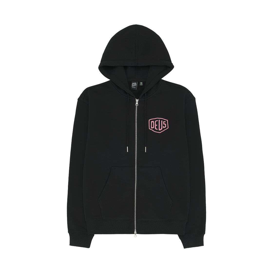 데우스 엑스 마키나 도쿄 컬리지 어드레스 집 후드 블랙(Deus Ex Machina Tokyo College Address Zip Hoodie Black) - 2