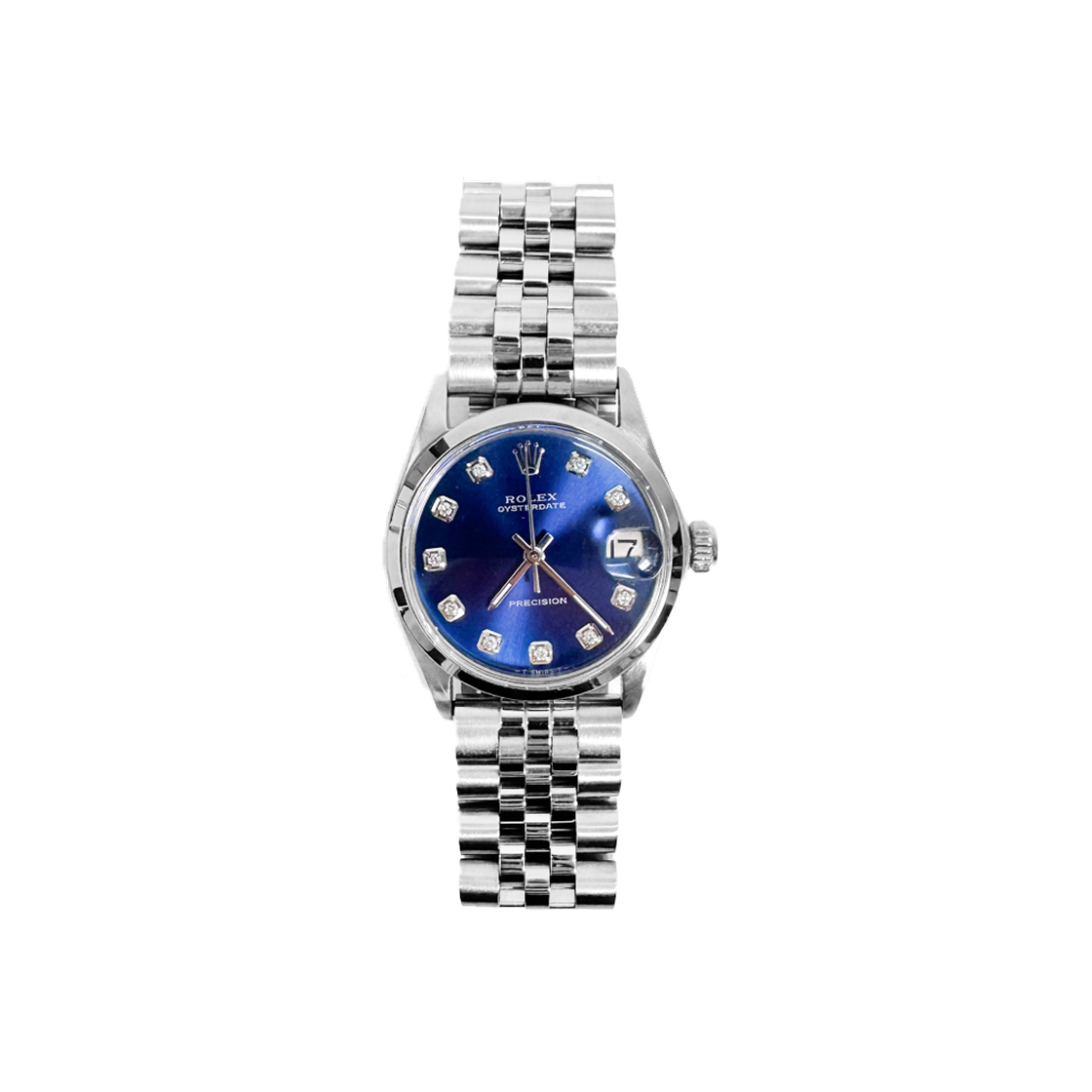 롤렉스 오이스터 퍼페츄얼 청판 빈티지 다이아 10p 6466(Rolex Oyster Perpetual Vintage Blue Dial 10 Diamonds 6466) - 1