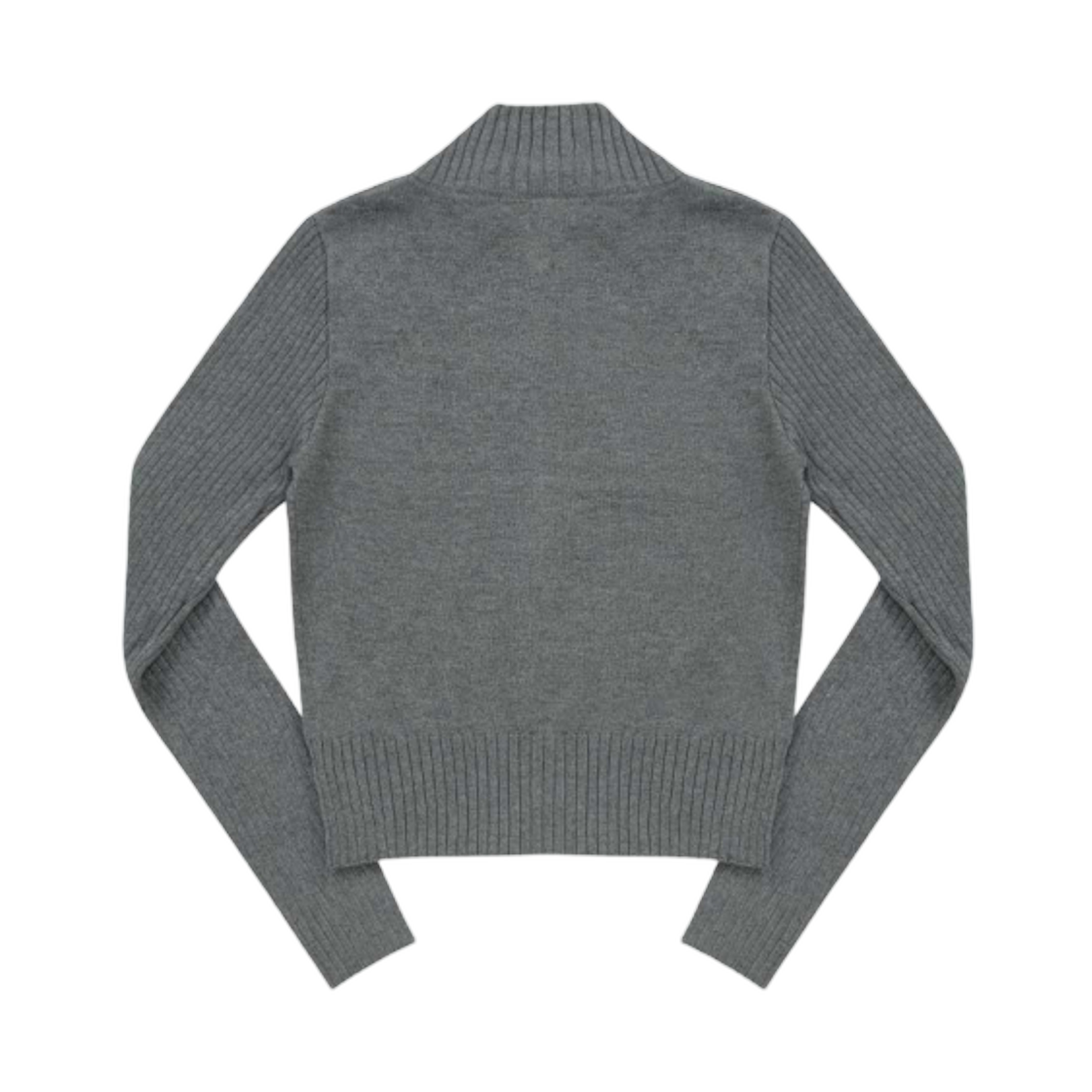 (W) 애즈온 마론 니트 집업 차콜((W) Ason Maron Knit Zip Up Charcoal) - 2