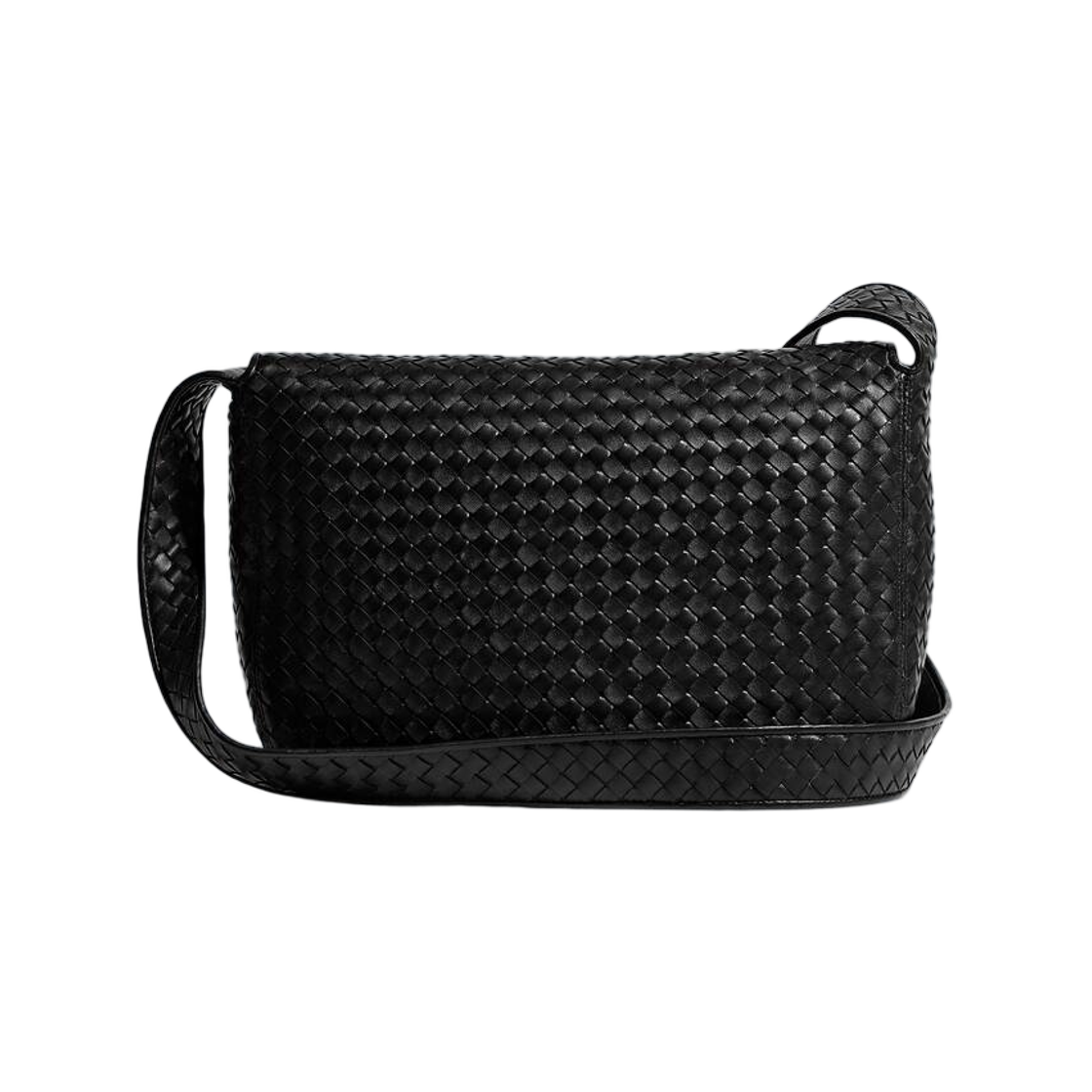 보테가 베네타 베네토 라지 메신저 블랙(Bottega Veneta Veneto Large Messenger Black) - 2