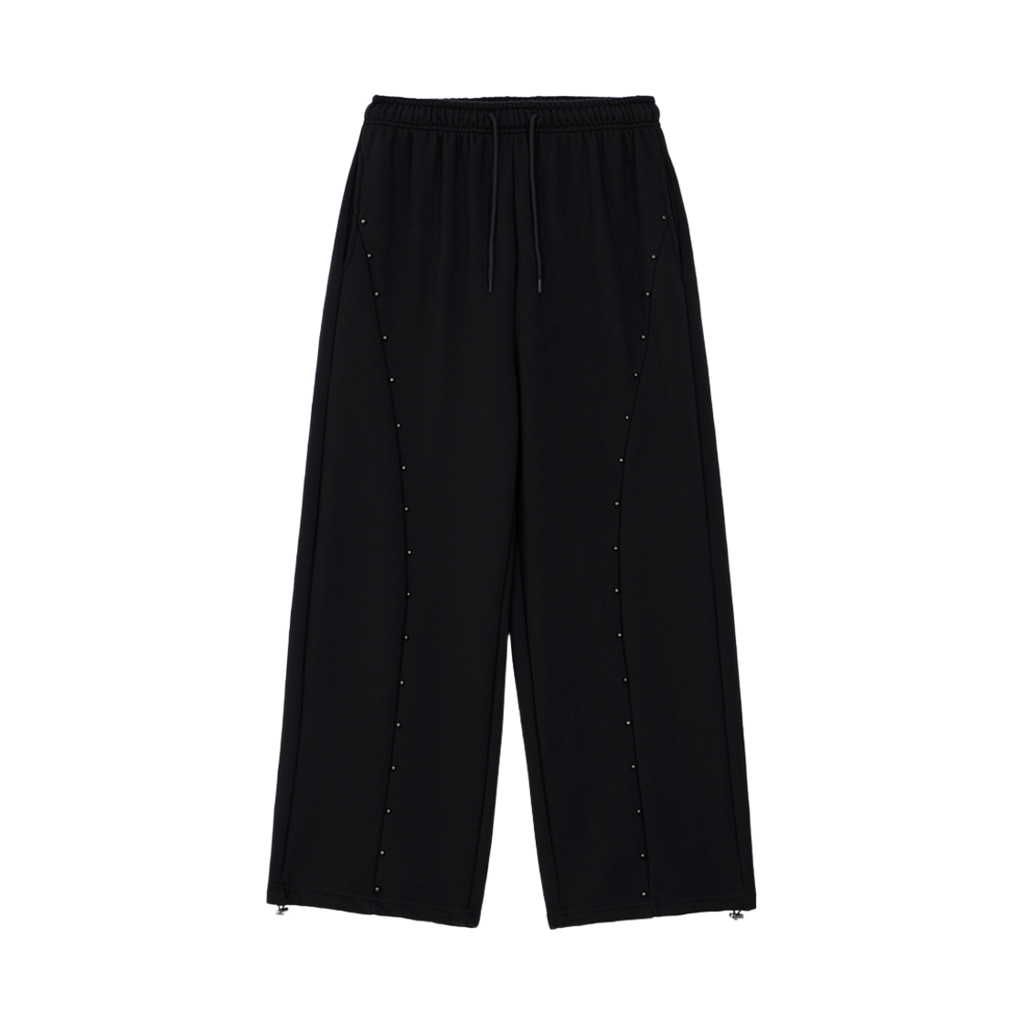 분트 스터드 컷 스웻팬츠 블랙(VOONT Stud Cut Sweat Pants (BLACK))