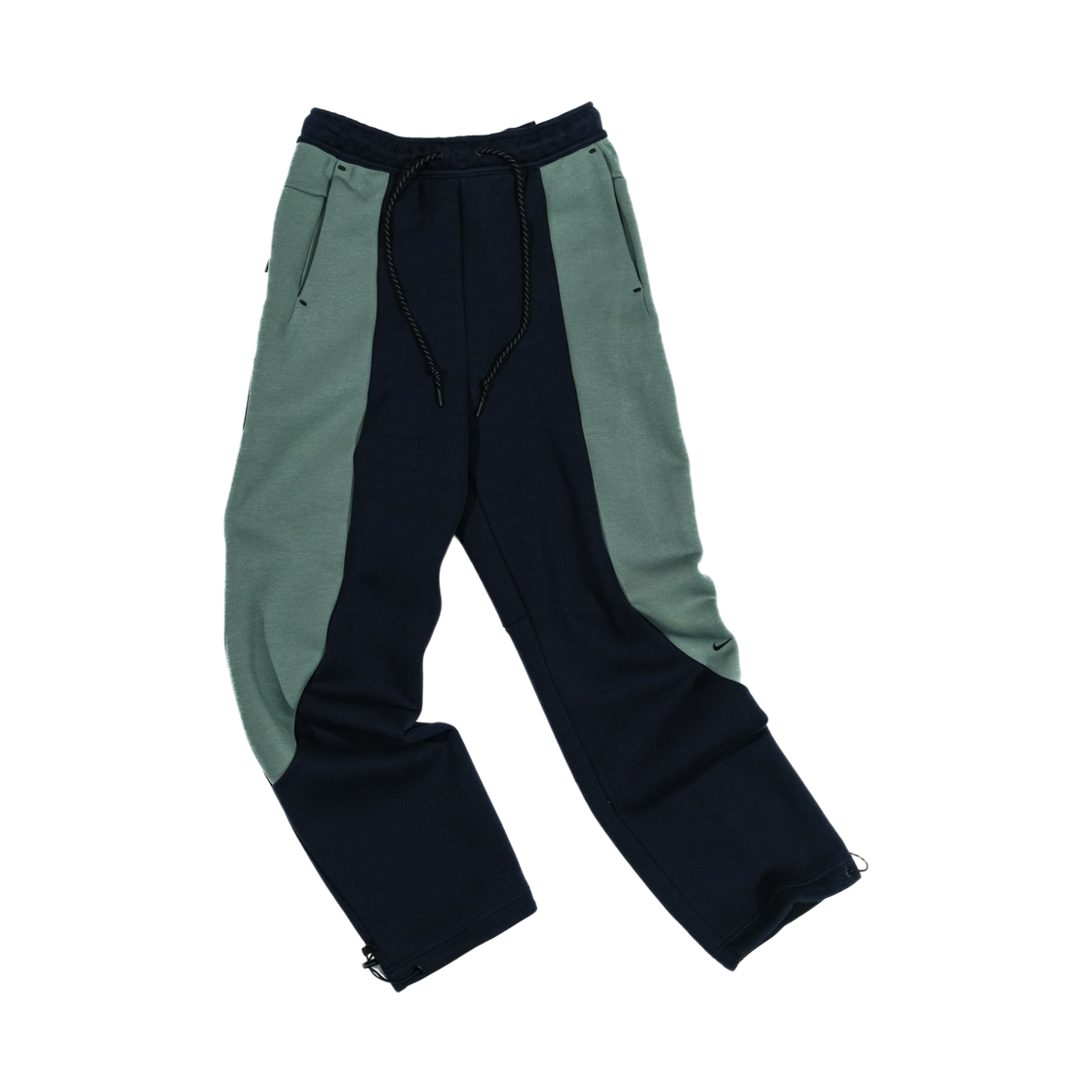 IF1324-437 Nike Tech Colour Block Open Hem Fleece Pants Obsidian Clay Green - Asia