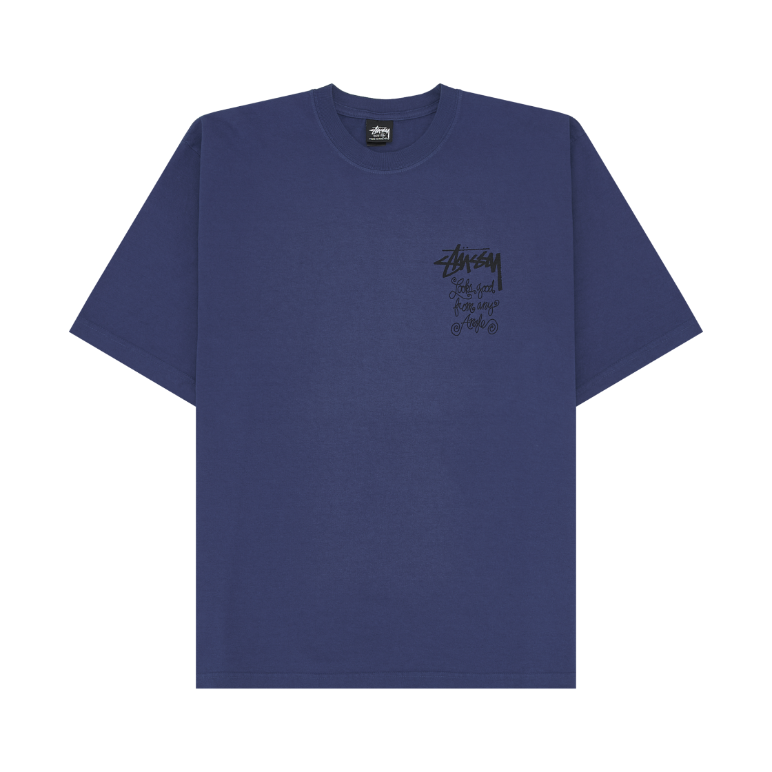 스투시 애니 앵글 피그먼트 다이드 티셔츠 인디고(Stussy Any Angle Pigment Dyed T-Shirt Indigo) - 2