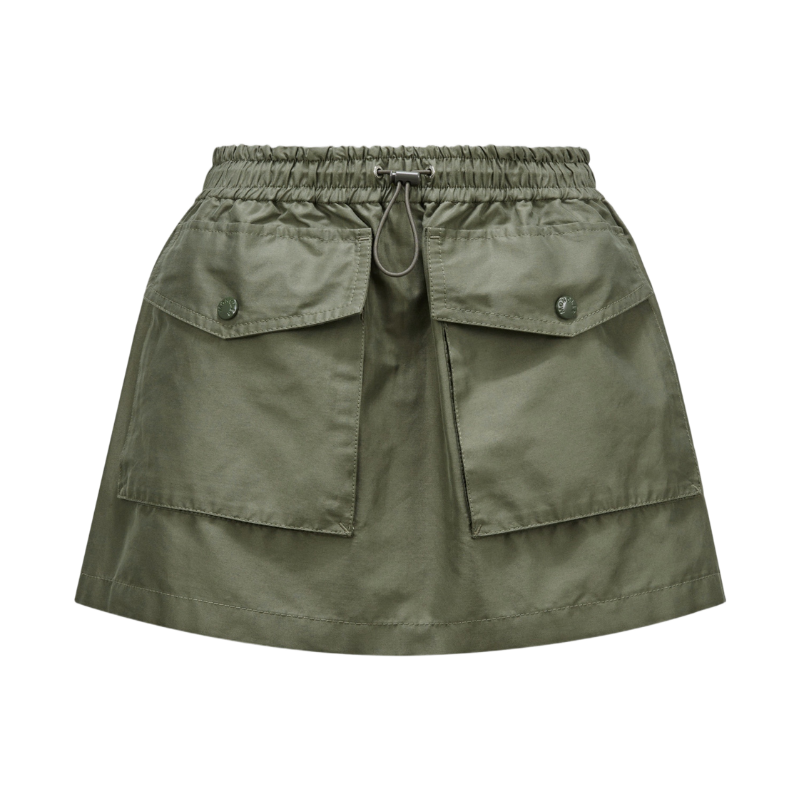 (W) 몽클레르 태피터 미니 스커트 세이지 그린 - 24SS((W) Moncler Taffeta Mini Skirt Sage Green - 24SS)