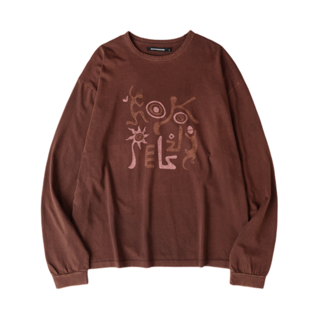 해칭룸 빈티지 코코펠리 티셔츠 블리치드 브라운(Hatchingroom VTG Kokopelli T-Shirt Bleached Brown) - 1
