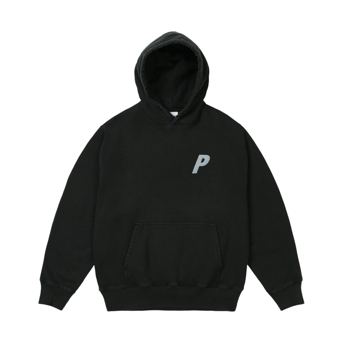 - Palace Rubbed P3 Hood Black - 26SS