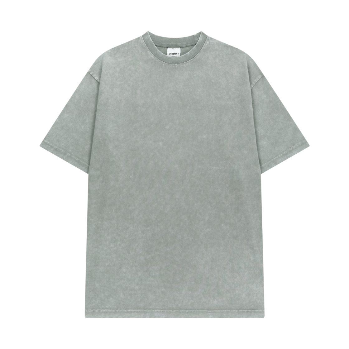 챕터엑스 피그먼트 소프트 숏 슬리브 그레이(Chapter.X Pigment Muscle Fit Soft Short Sleeve Grey)