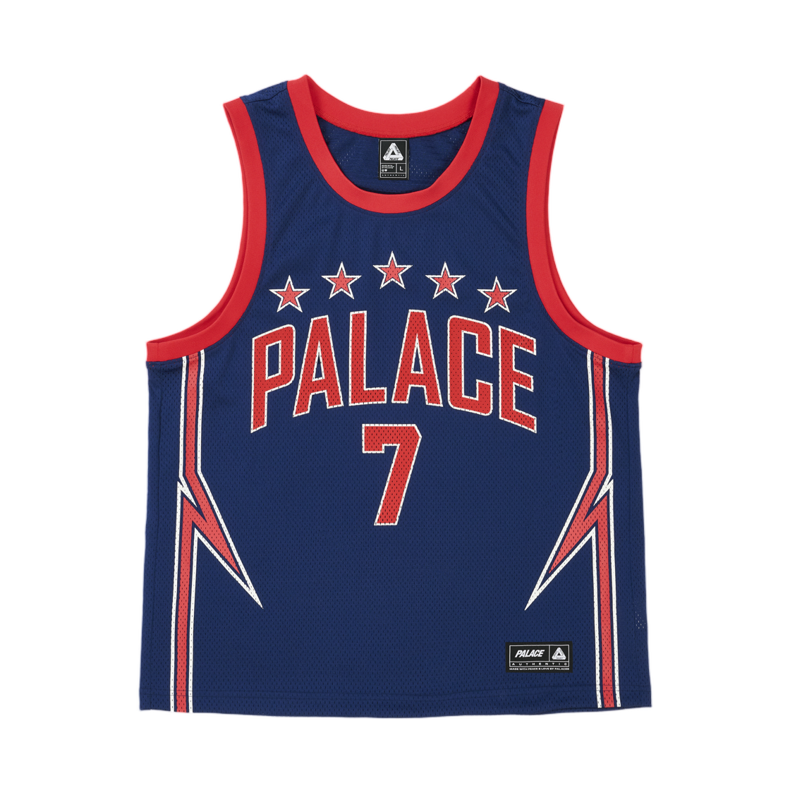- Palace Lightning Basketball Vest Navy Red - 26SS