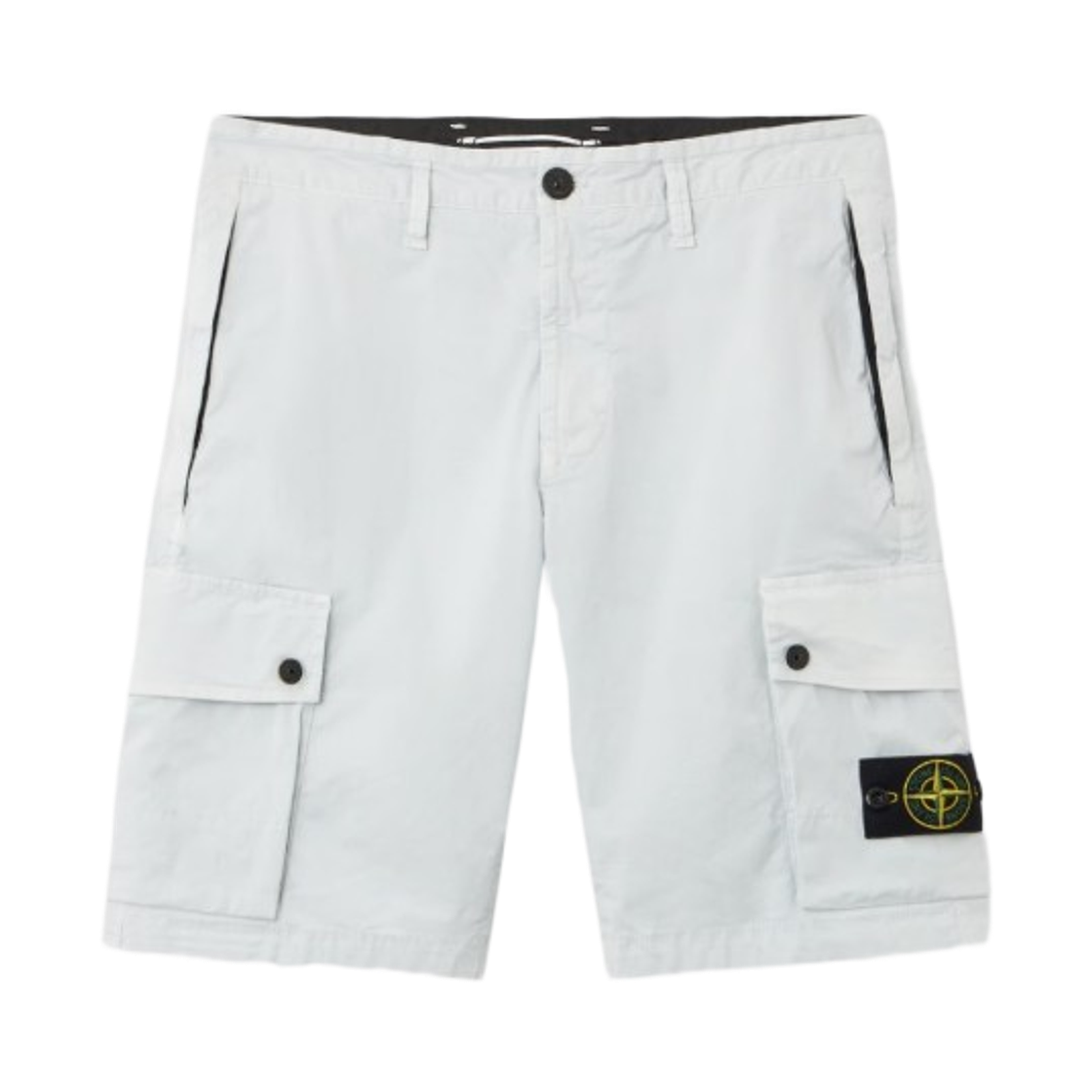 L1S15L1000-19S0A10-V0041 Stone Island L100019 Stretch Organic Cotton Twill Slim-Fit Cargo Bermuda Shorts Sky Blue - 26SS