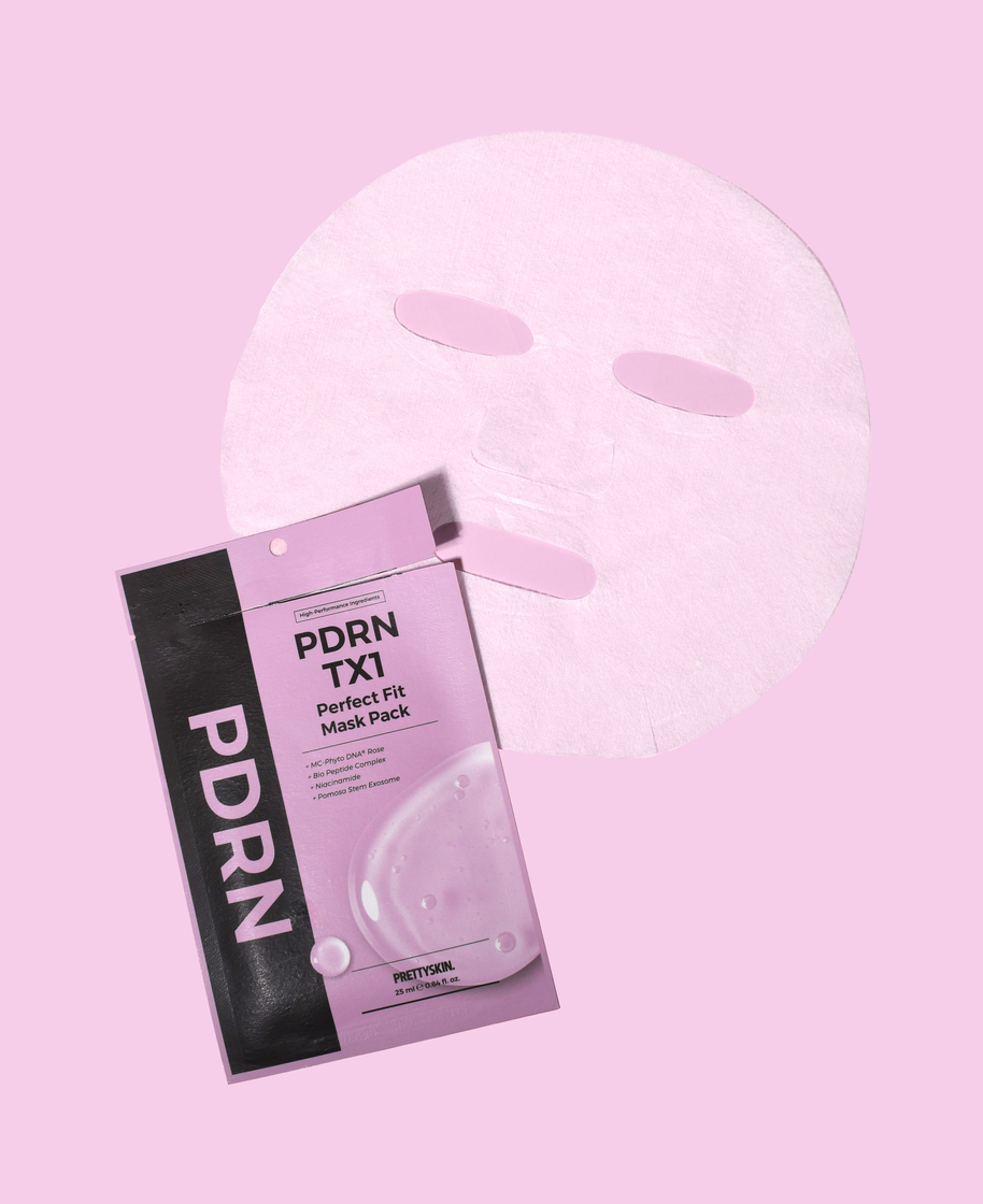 프리티스킨 PDRN TX1 퍼펙트 핏 마스크팩 10매입(PRETTYSKIN PDRN TX1 PERFECT FIT MASK PACK) - 5