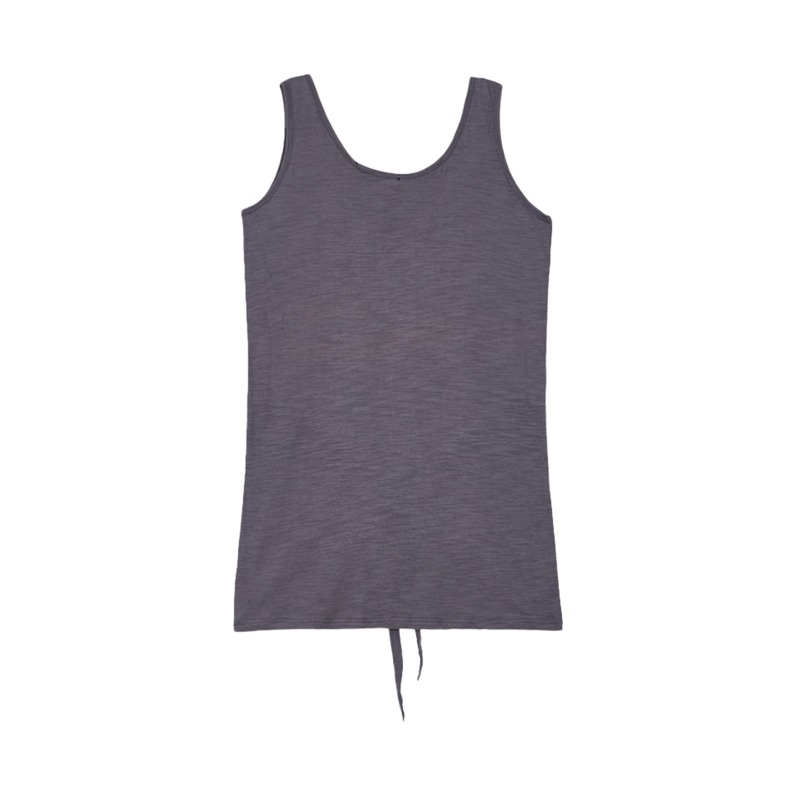 분트 헨리넥 타이 미니 드레스 차콜(VOONT Henley Neck Tie Mini Dress Charcoal) - 2