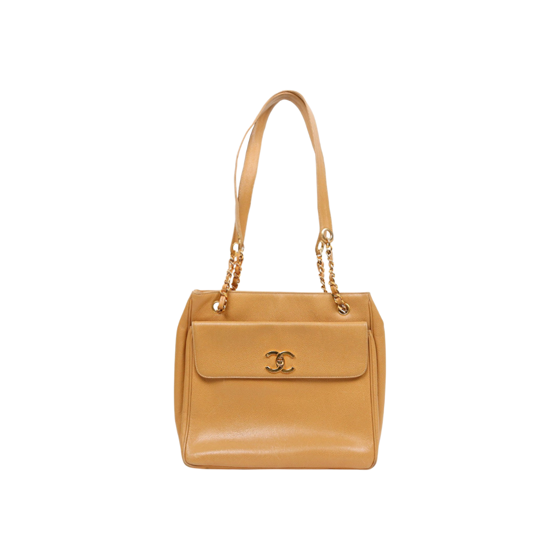 샤넬 베이지 CC 포켓 체인 숄더백(Chanel Beige CC Pocket Chain Shoulder Bag) - 1