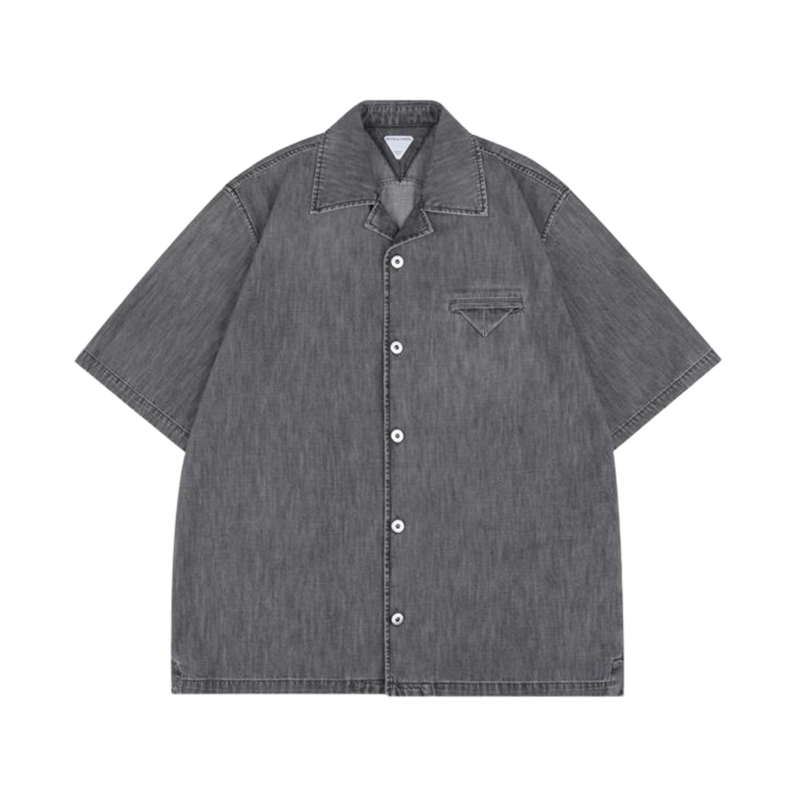 833877V5SO01003 Bottega Veneta Vintage Black Denim Shirt Washed Black