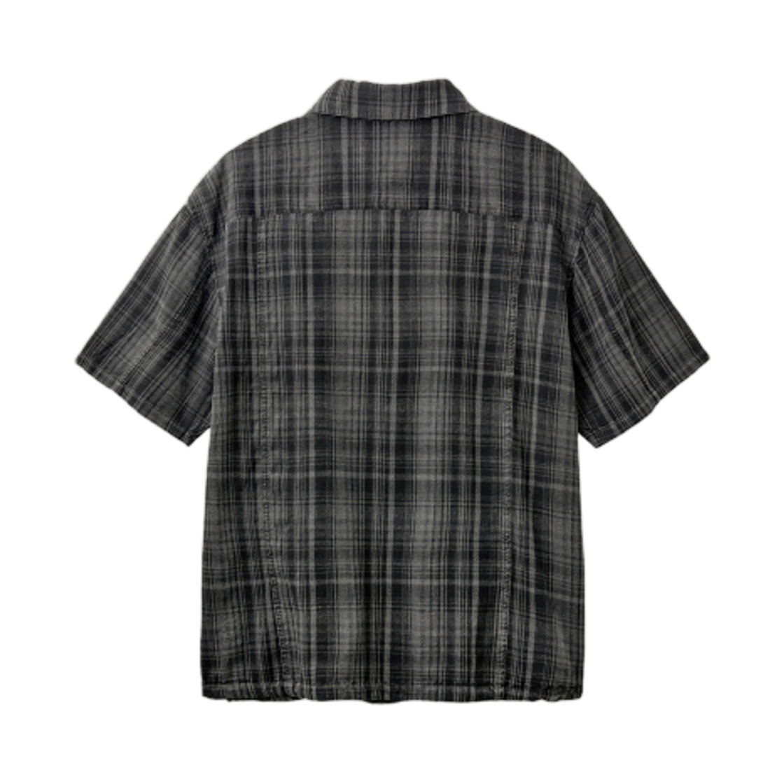 해칭룸 셔켓 오버 다이드 체크 차콜(Hatchingroom Shirket Over Dyed Check Charcoal) - 2