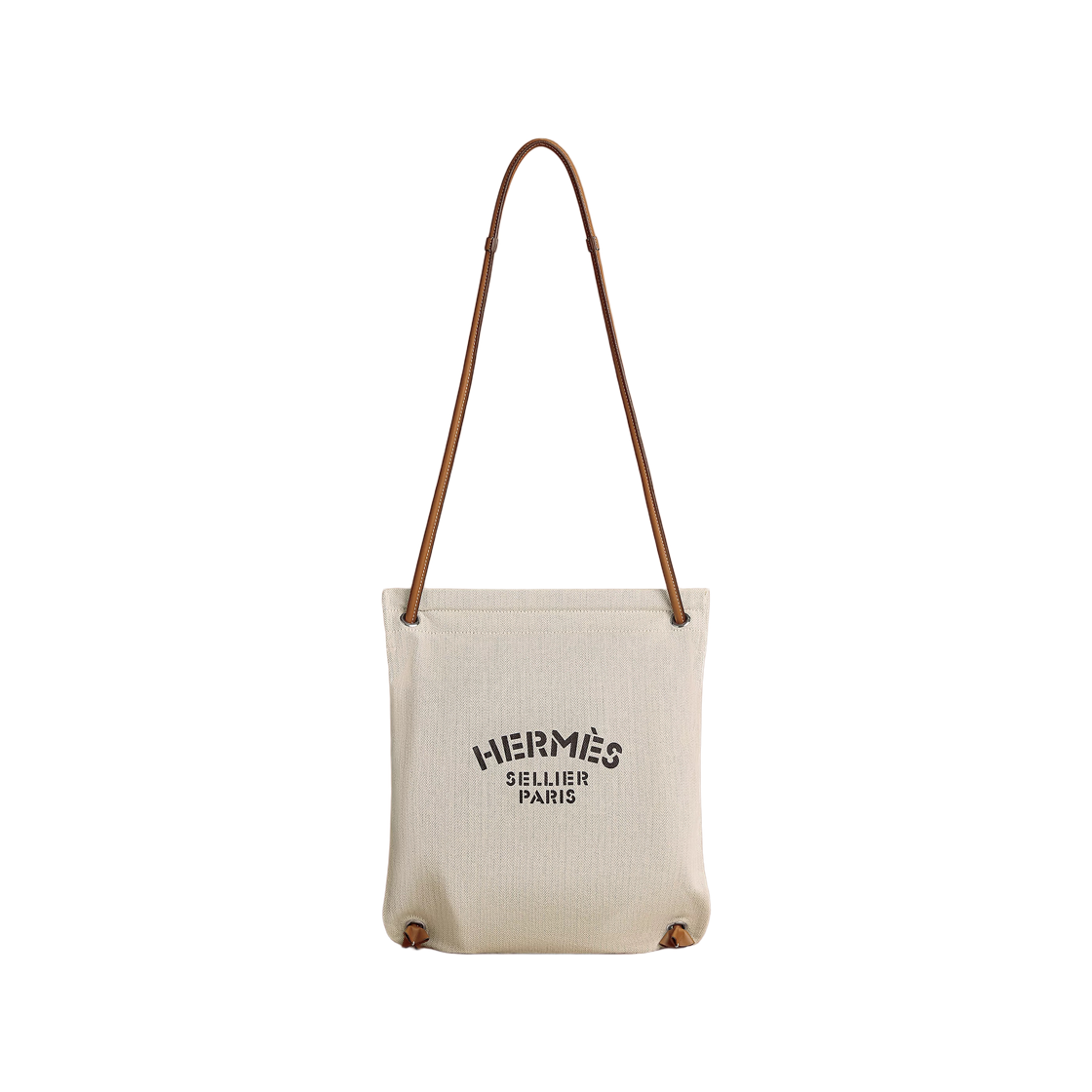 에르메스 말린 그루밍 백 헤링본 캔버스 & 골드 크레(Hermes Maline Grooming Bag Herringbone Canvas & Gold Craie) - 1