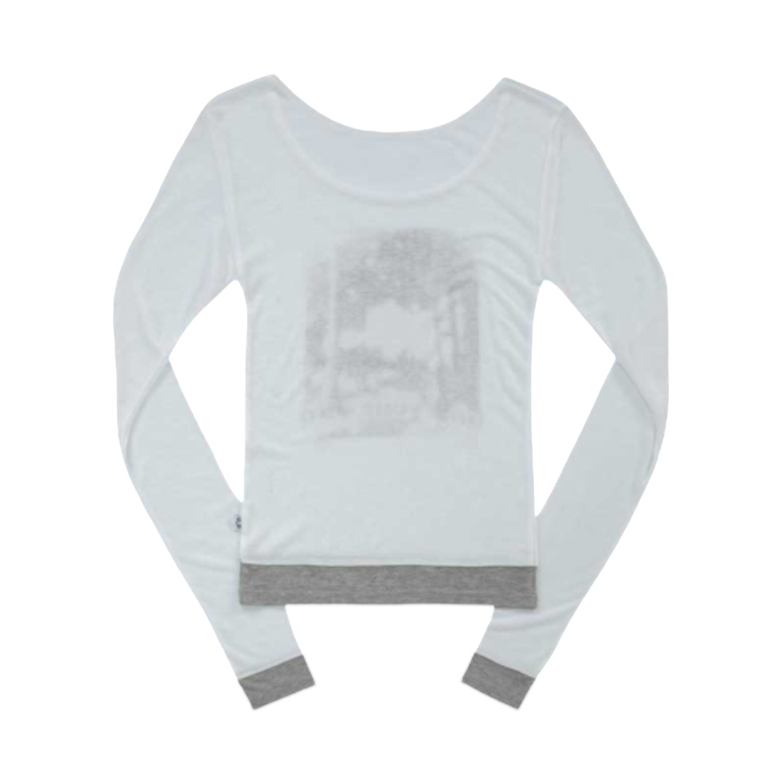 (W) 애즈온 포레스트 레이어드 티셔츠 화이트((W) Ason Forest Layered T-Shirt White) - 2