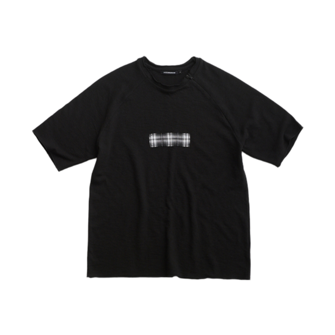 해칭룸 슬래쉬 티셔츠 체크 박스 블랙(Hatchingroom Slash T-Shirt Check Box Black) - 1