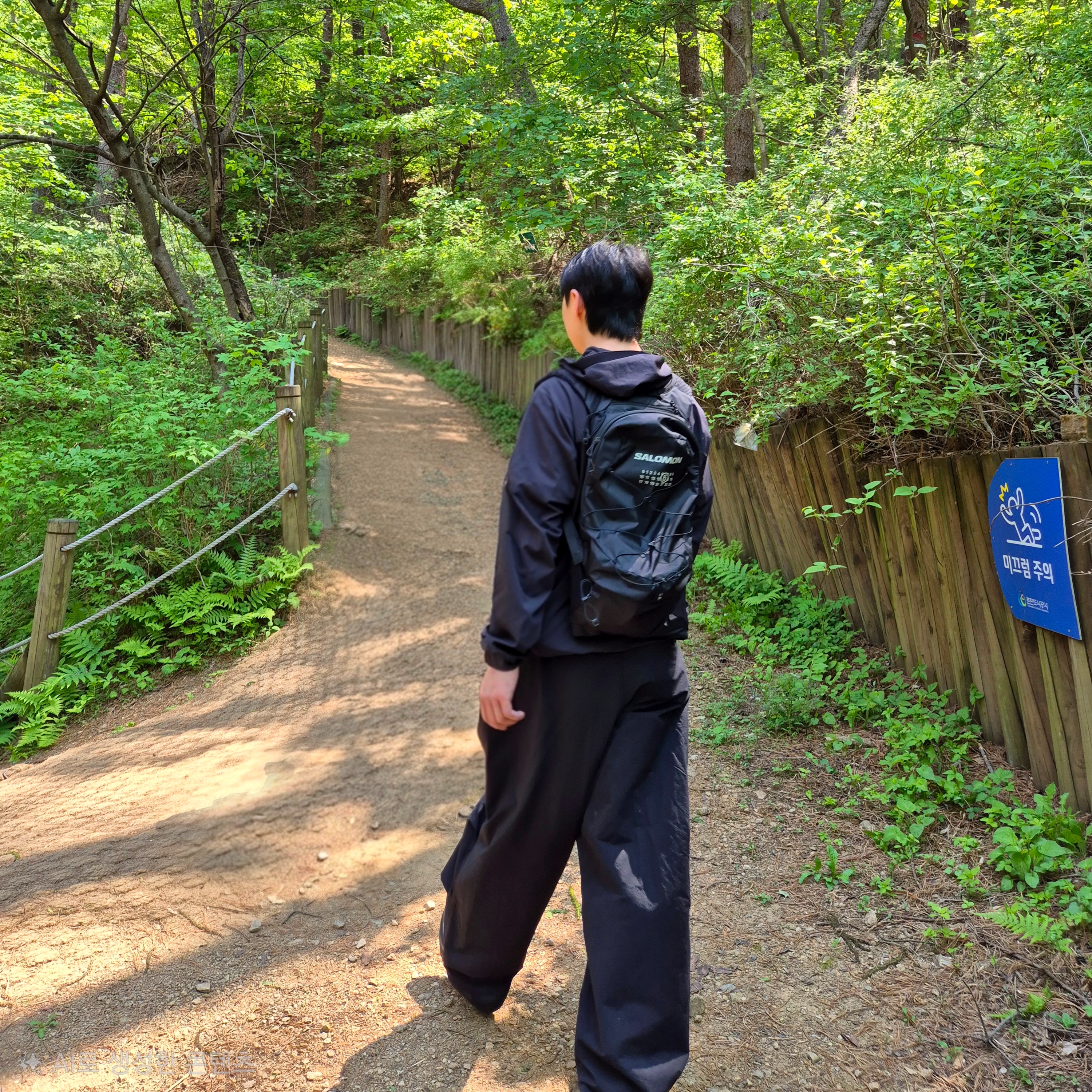 Arc'teryx Squamish Hoody Black, Salomon x MM6 Maison Margiela XT-15 Black 착용 스타일