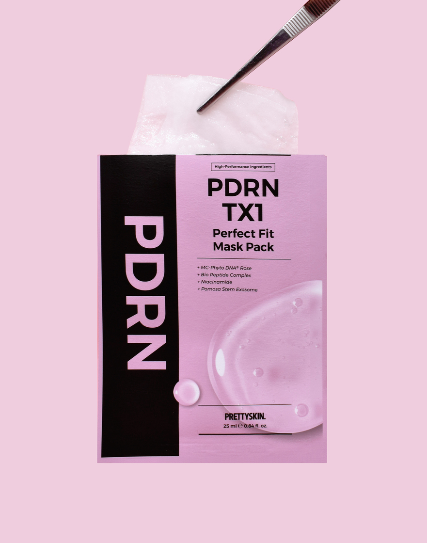 프리티스킨 PDRN TX1 퍼펙트 핏 마스크팩 10매입(PRETTYSKIN PDRN TX1 PERFECT FIT MASK PACK) - 4